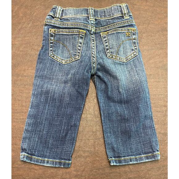 Baby Joe's Jeans Adjustable Waist Snap and Zipper Size 12 Months Luxury Classic - Picture 2 of 9